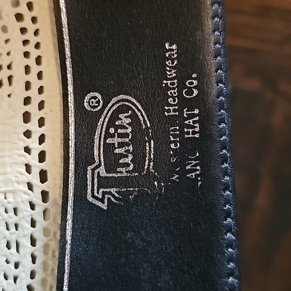 Justin off-white Western Hat - Picture 9 of 10